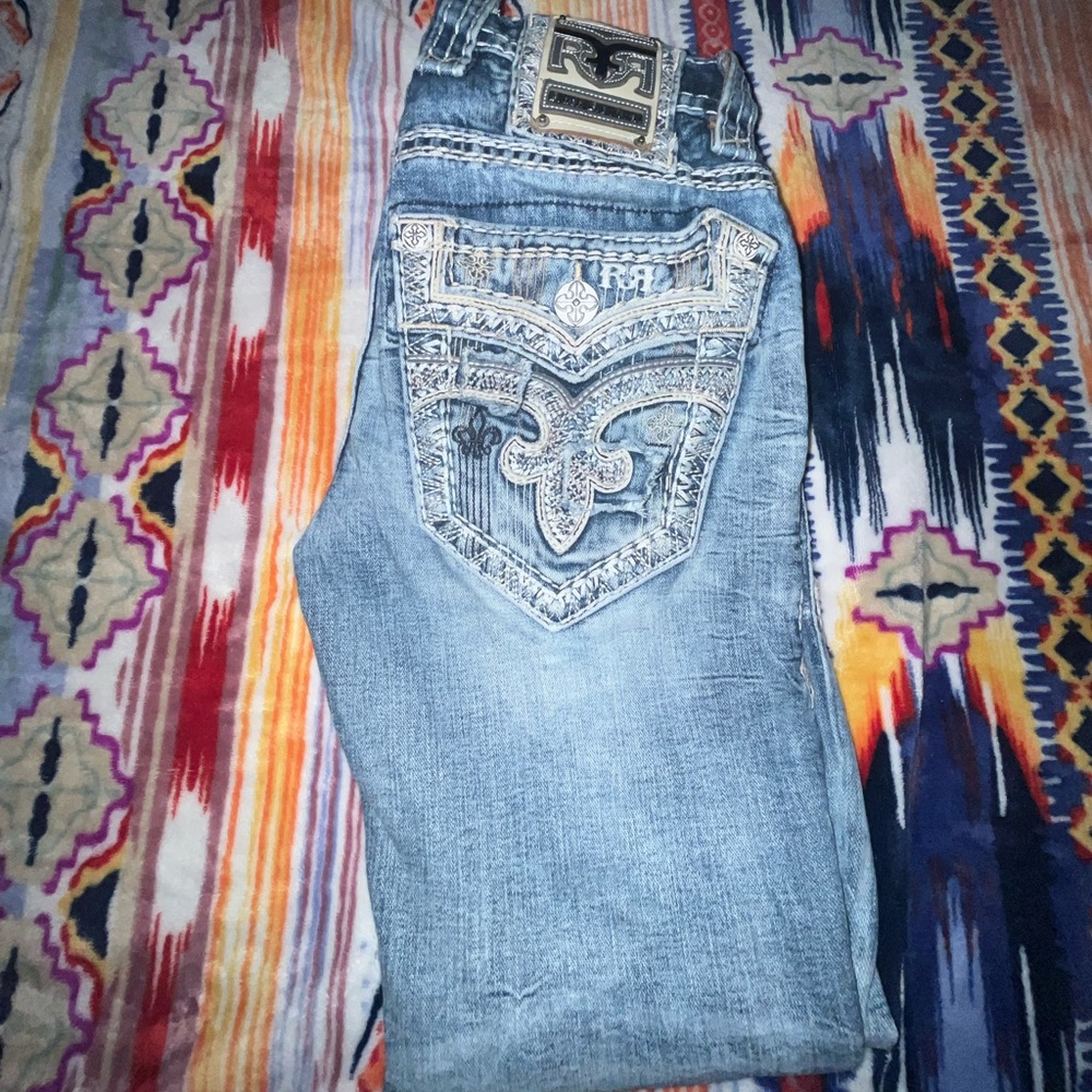 I am selling my sons rock revival jeans waist 28 inseam 31